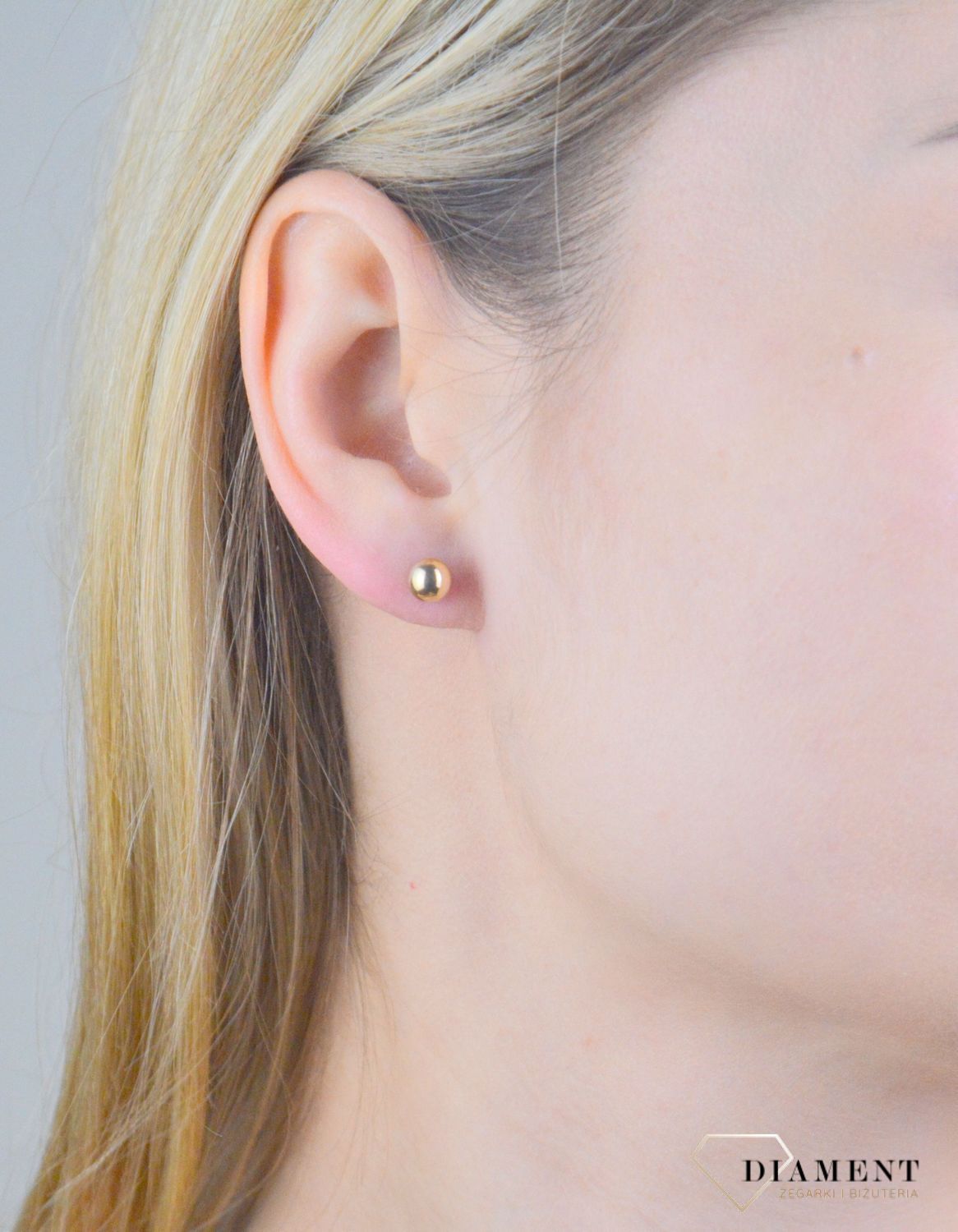 Kolczyki złote kuleczki próba 375, KL 9282B 375 (1).jpg